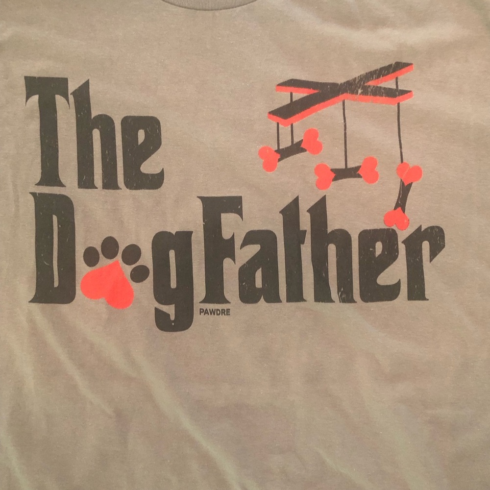 NEW! Slate Grey “The DogFather” T-Shirt - Size 2XL